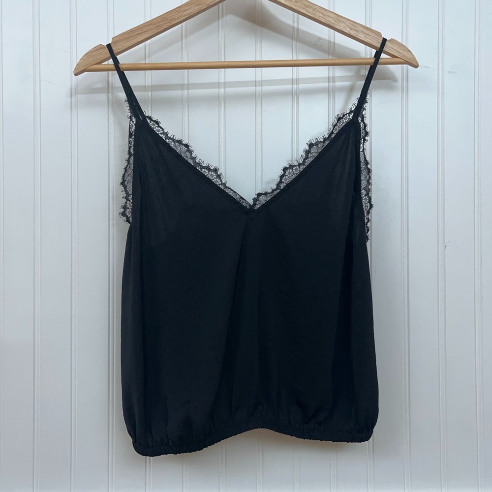 Express Black Tank Top Babydoll Y2K Lace Whimsigoth Fairy Grunge Women's S Club